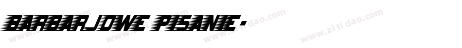 Barbarjowe Pisanie字体转换